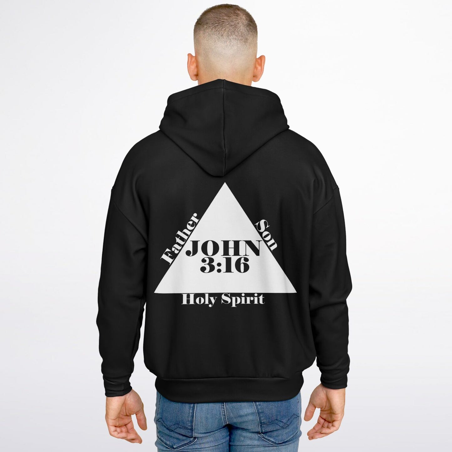 God Loves You - Unisex Black Heavyweight Hoodie