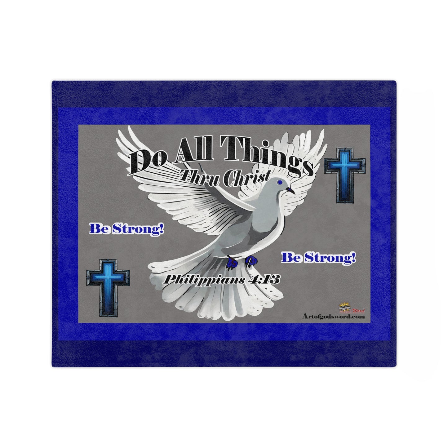 Do All Things - Velveteen Microfiber Throw/Blanket