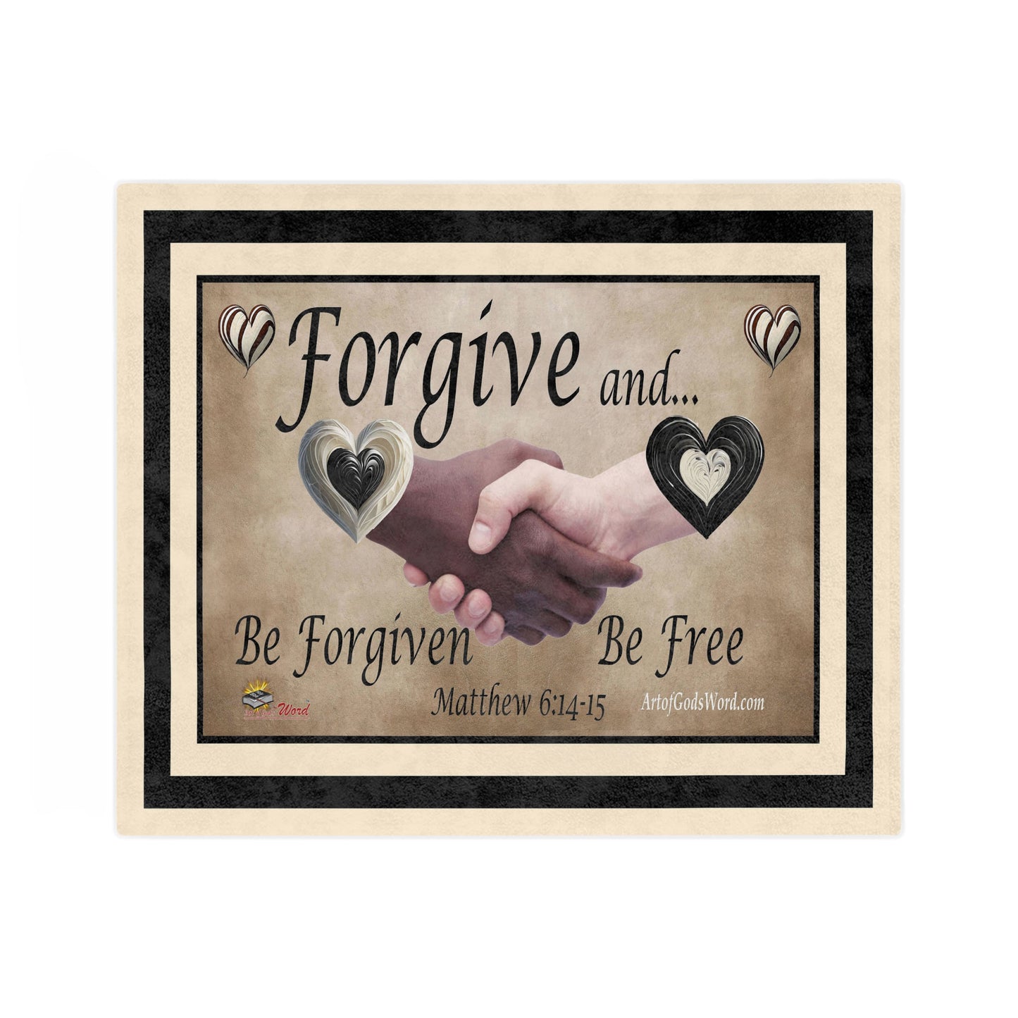 THROW 60x50 - FORGIVE Velveteen Microfiber Throw