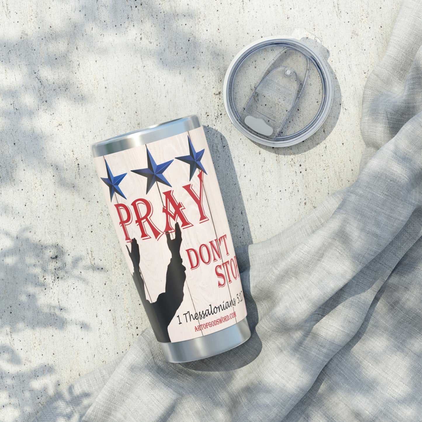 PRAY DON'T STOP - AoGW 20oz Red Tumbler