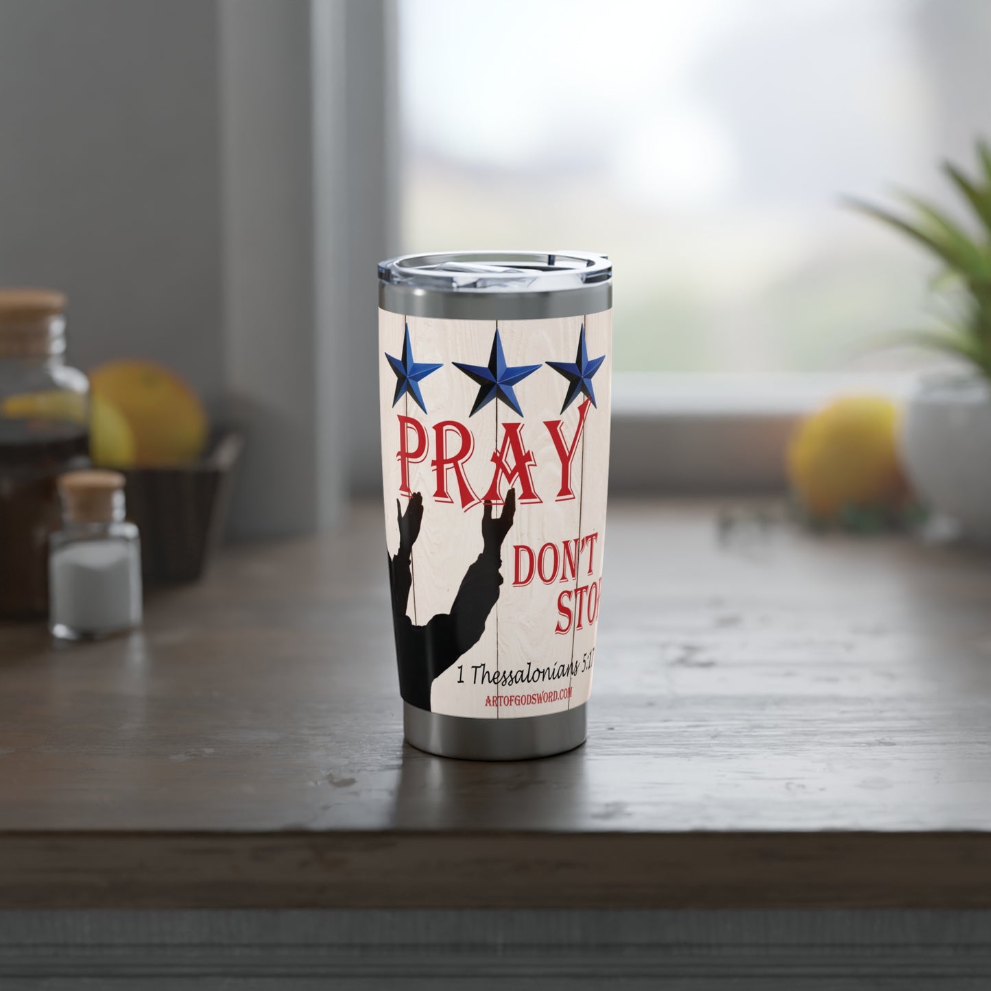 PRAY DON'T STOP - AoGW 20oz Red Tumbler