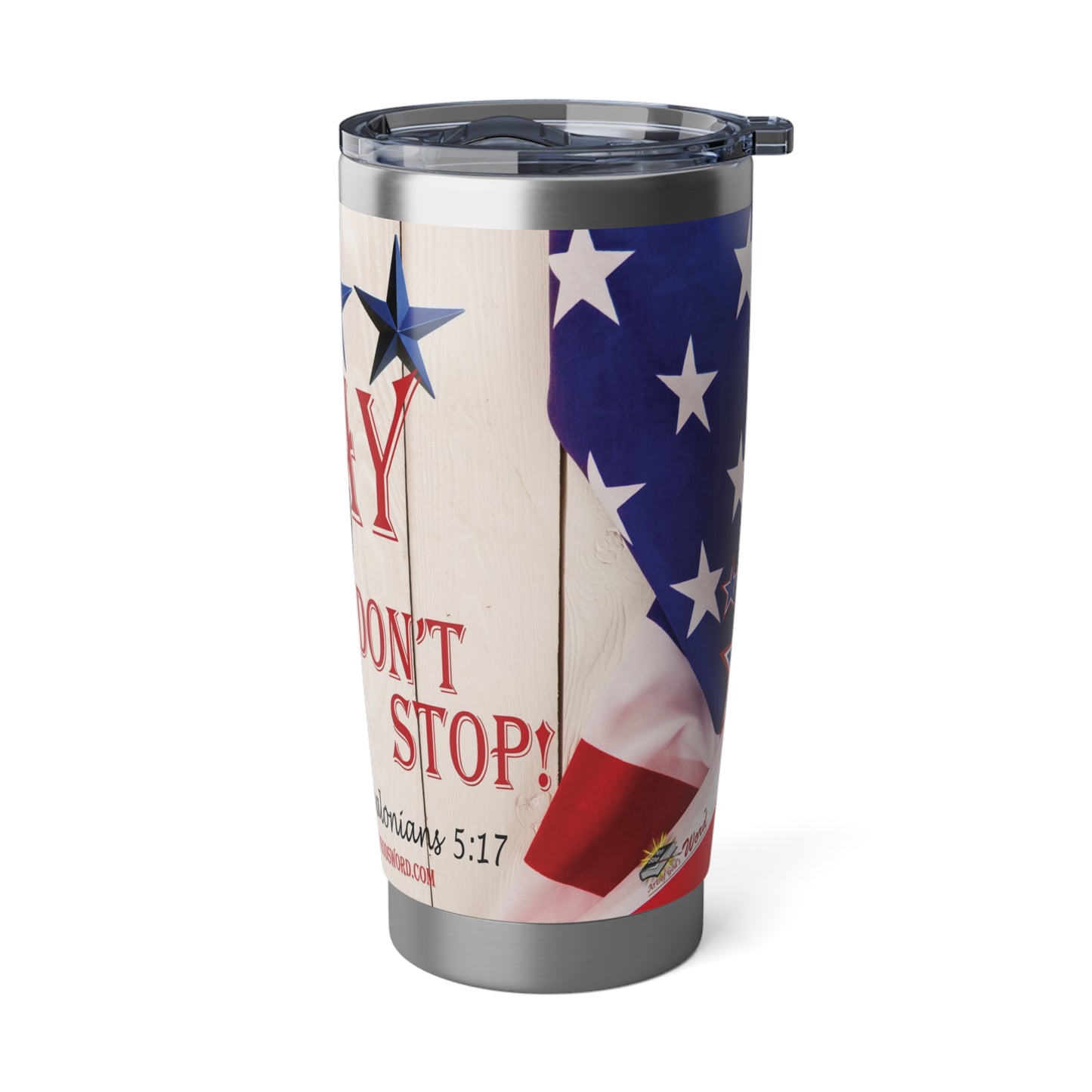 PRAY DON'T STOP - AoGW 20oz Red Tumbler