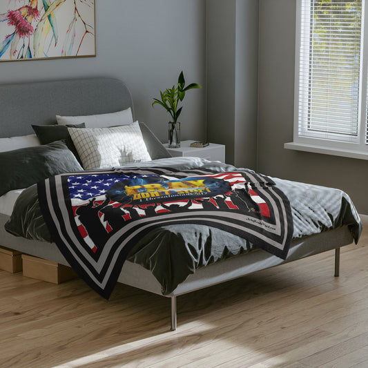 THROW 60x50 - PRAY Don't Stop Velveteen Microfiber Throw
