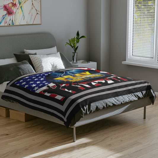 BLANKET 80x60 - PRAY Don't Stop Velveteen Microfiber Blanket