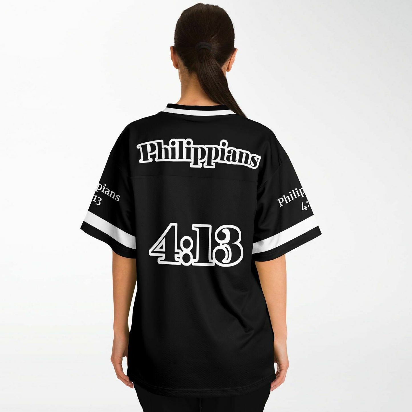 Do All Things - Black & White UNISEX Football Jersey