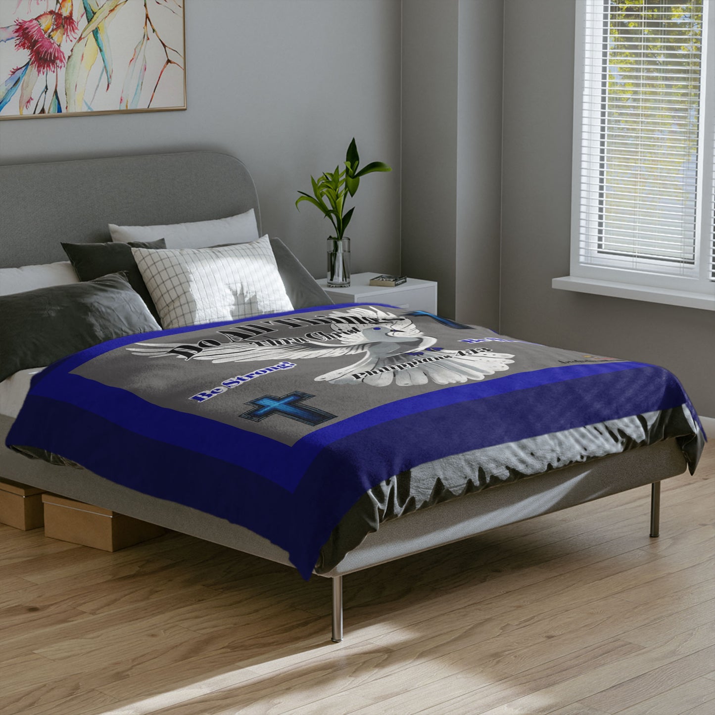 Do All Things - Velveteen Microfiber Throw/Blanket