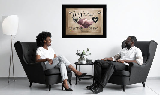 MEDIUM Wall Art 40x30 - FORGIVE Wall Art - Fleece