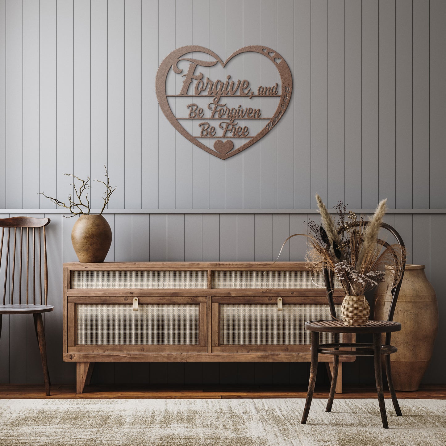 Forgive; Be Forgiven; Be Free - Metal Wall Art