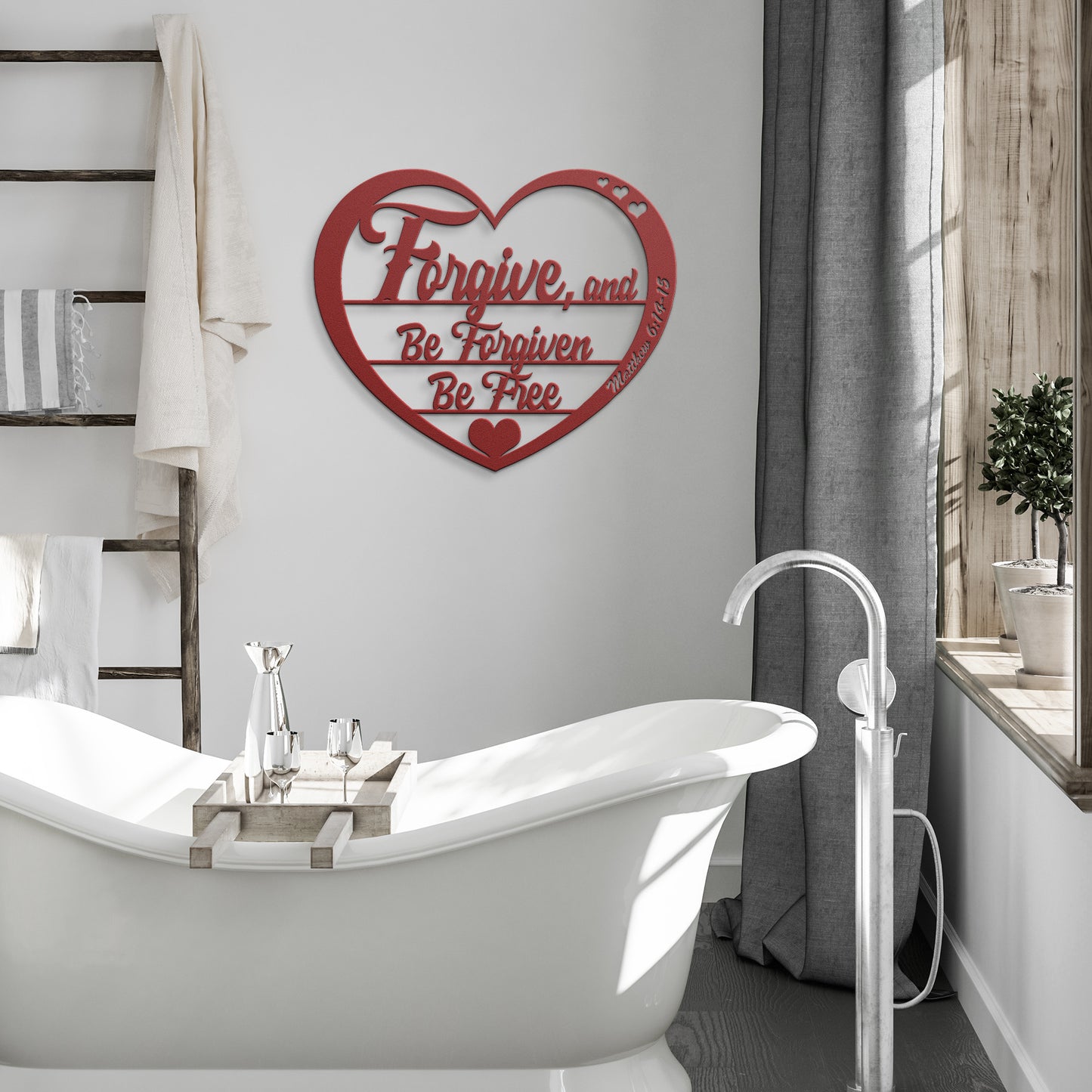 Forgive; Be Forgiven; Be Free - Metal Wall Art