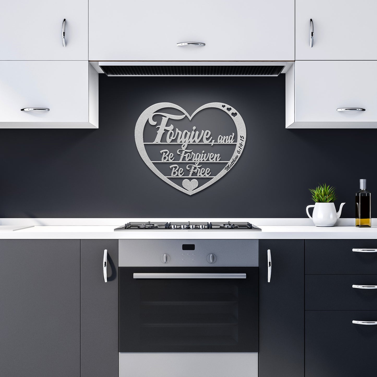 Forgive; Be Forgiven; Be Free - Metal Wall Art