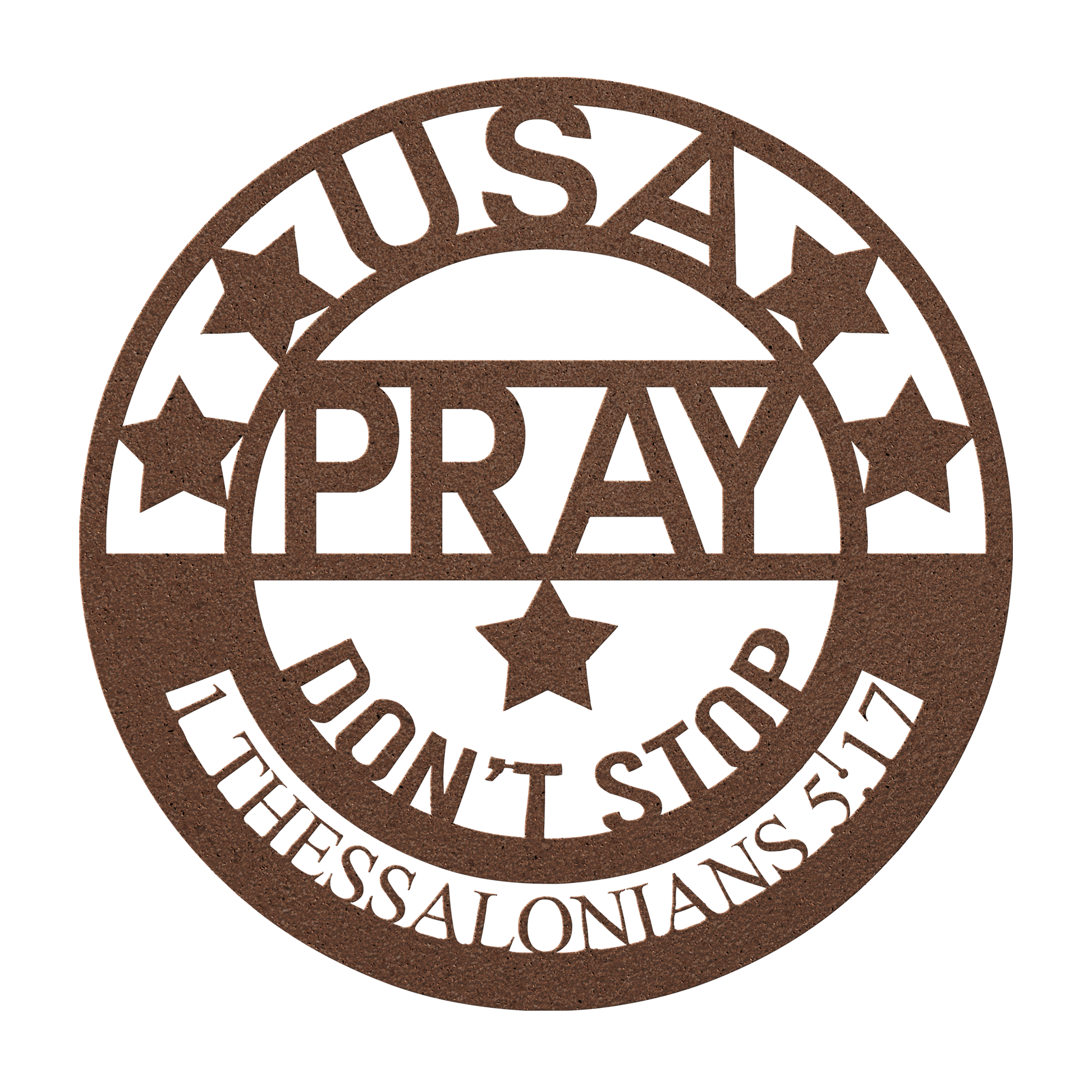 Pray_-_Dont_Stop_Metal_Sign_Copper_Transparent_Mockup.png