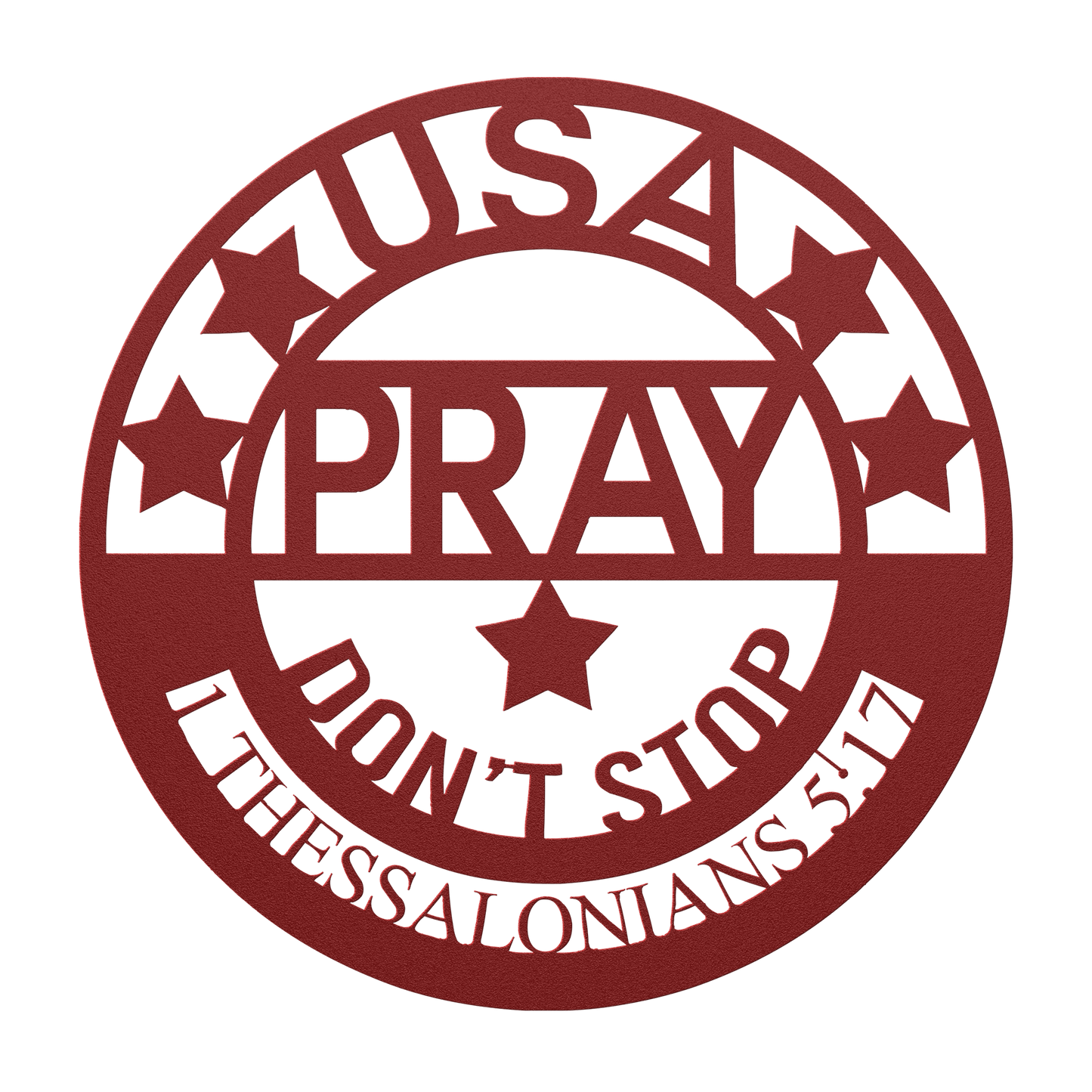 Pray_-_Dont_Stop_Metal_Sign_Red_Transparent_Mockup.png