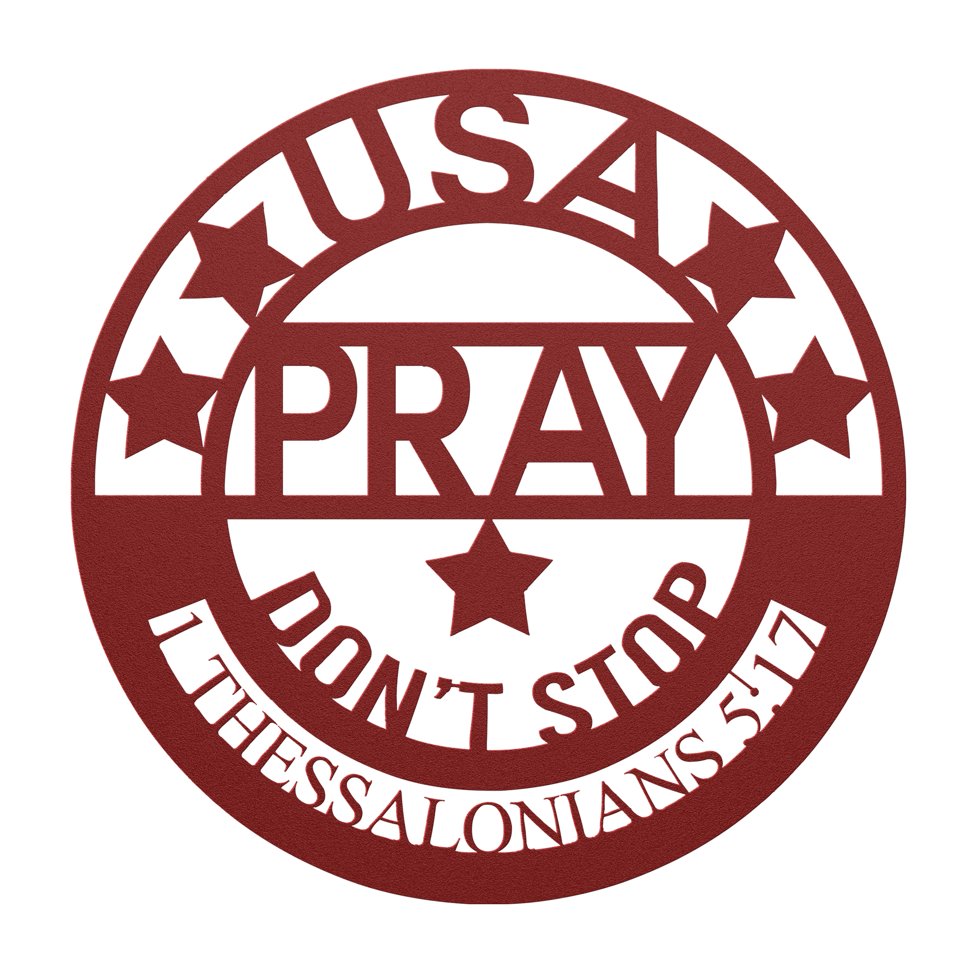 Pray_-_Dont_Stop_Metal_Sign_Red_Transparent_Mockup.png