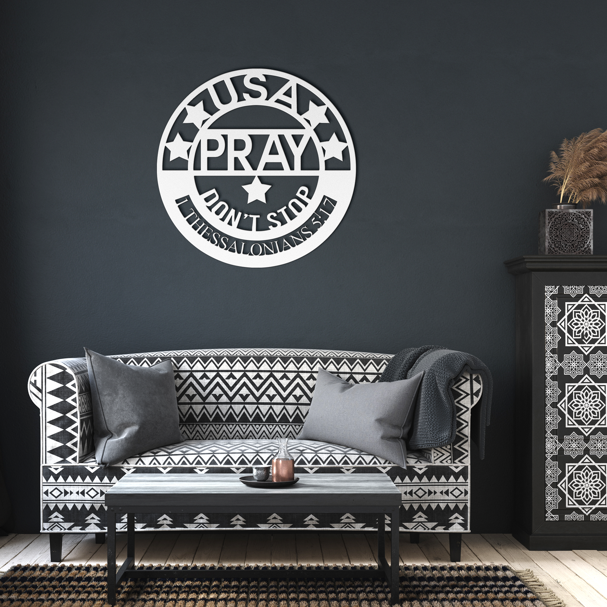 Pray_-_Dont_Stop_Metal_Sign_White_Dark_Living_Room_Mockup.png