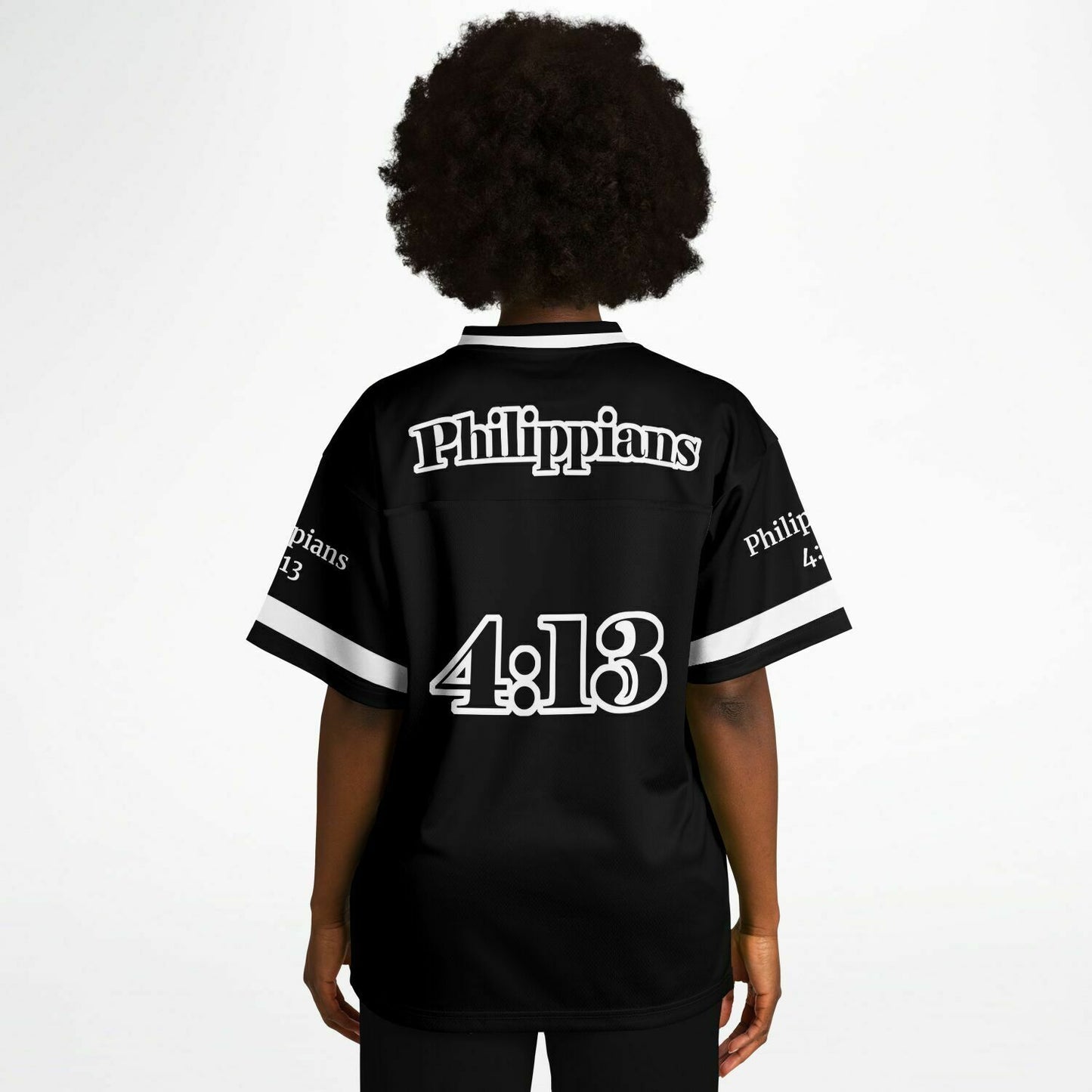 Do All Things - Black & White UNISEX Football Jersey