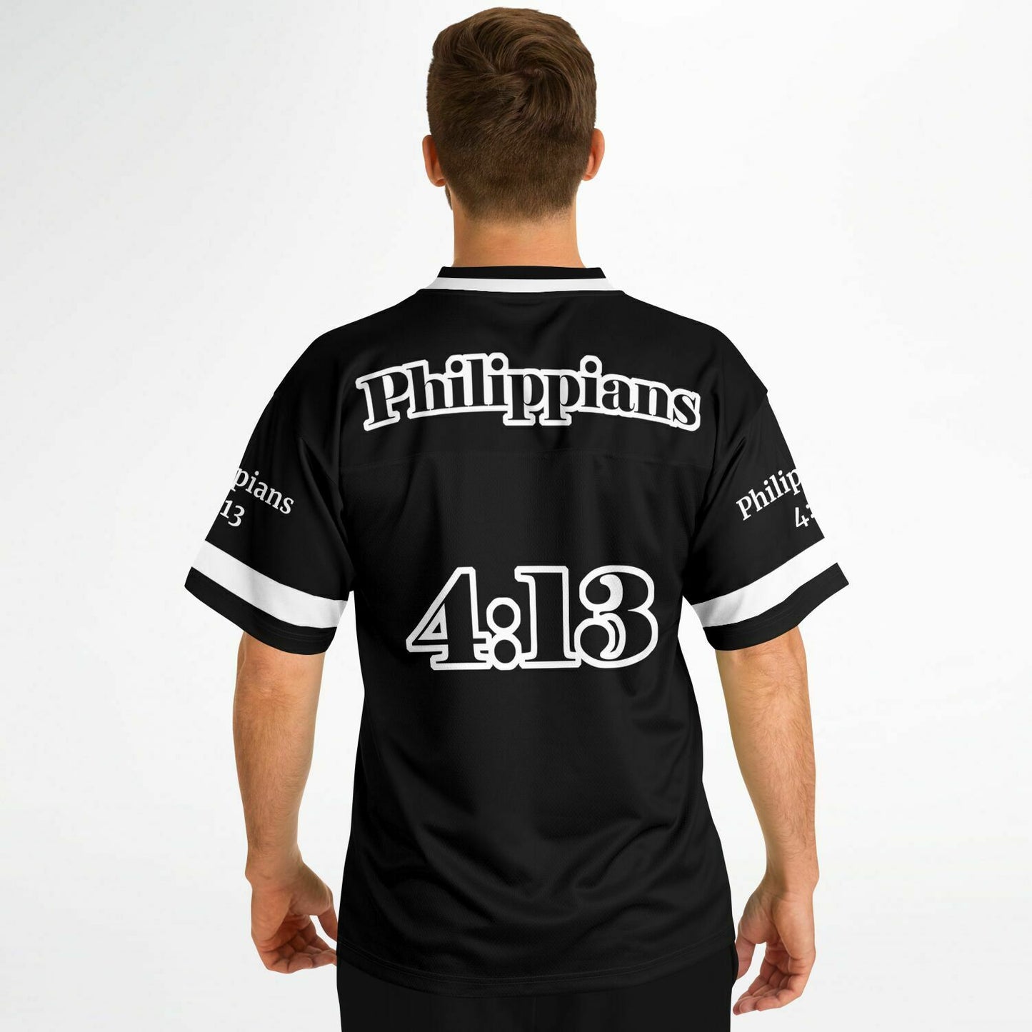 Do All Things - Black & White UNISEX Football Jersey